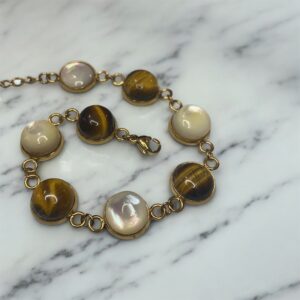 Oeil de Tigre & Nacre blanc