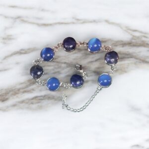 Sodalite & Agate bleue