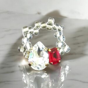 Goutte Cristal & Rouge Ruby