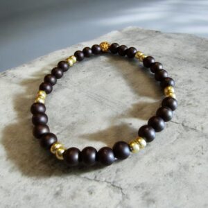 Bracelet Noir Doré
